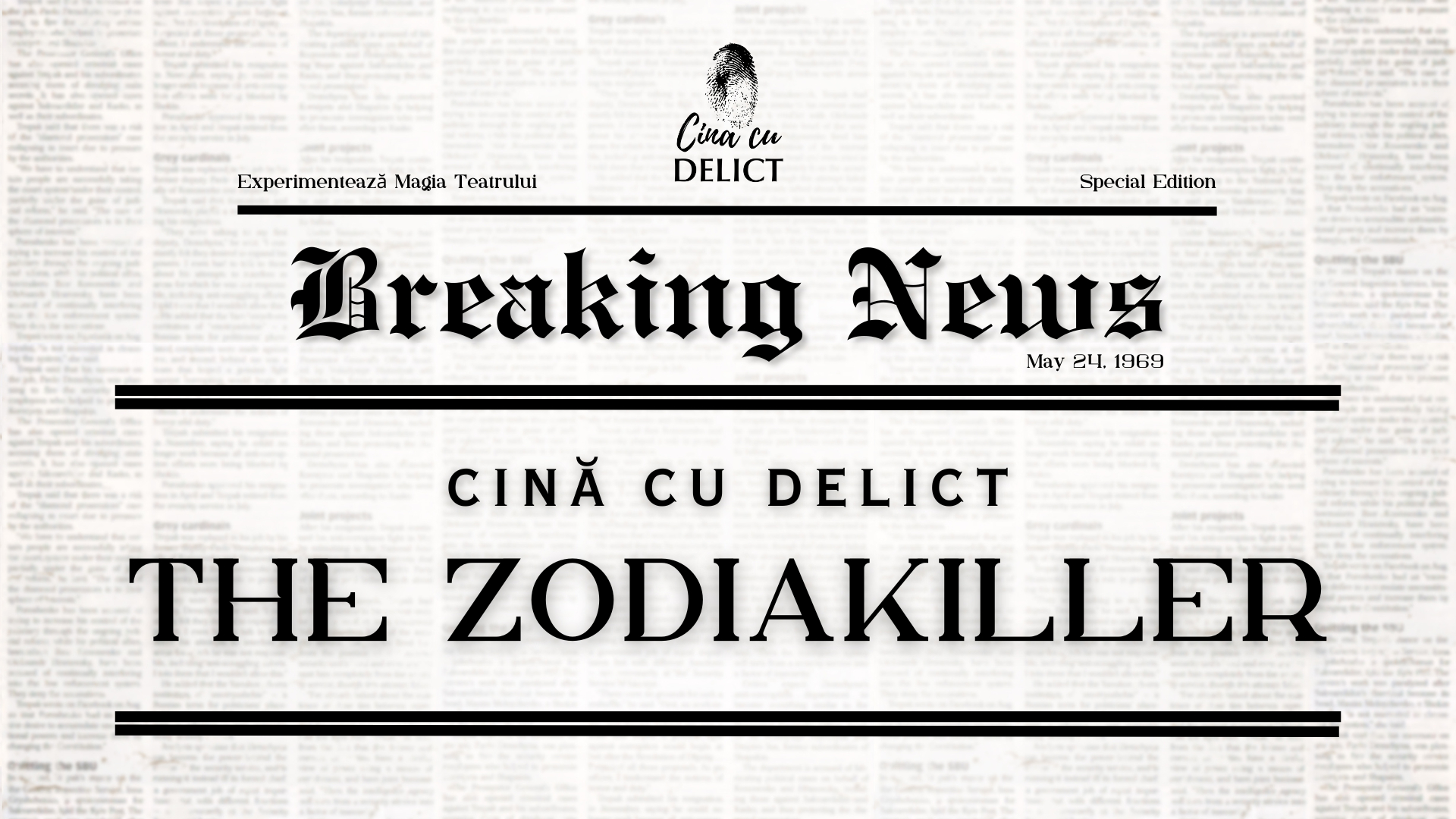 Cină cu Delict: The Zodiakiller | Timișoara 