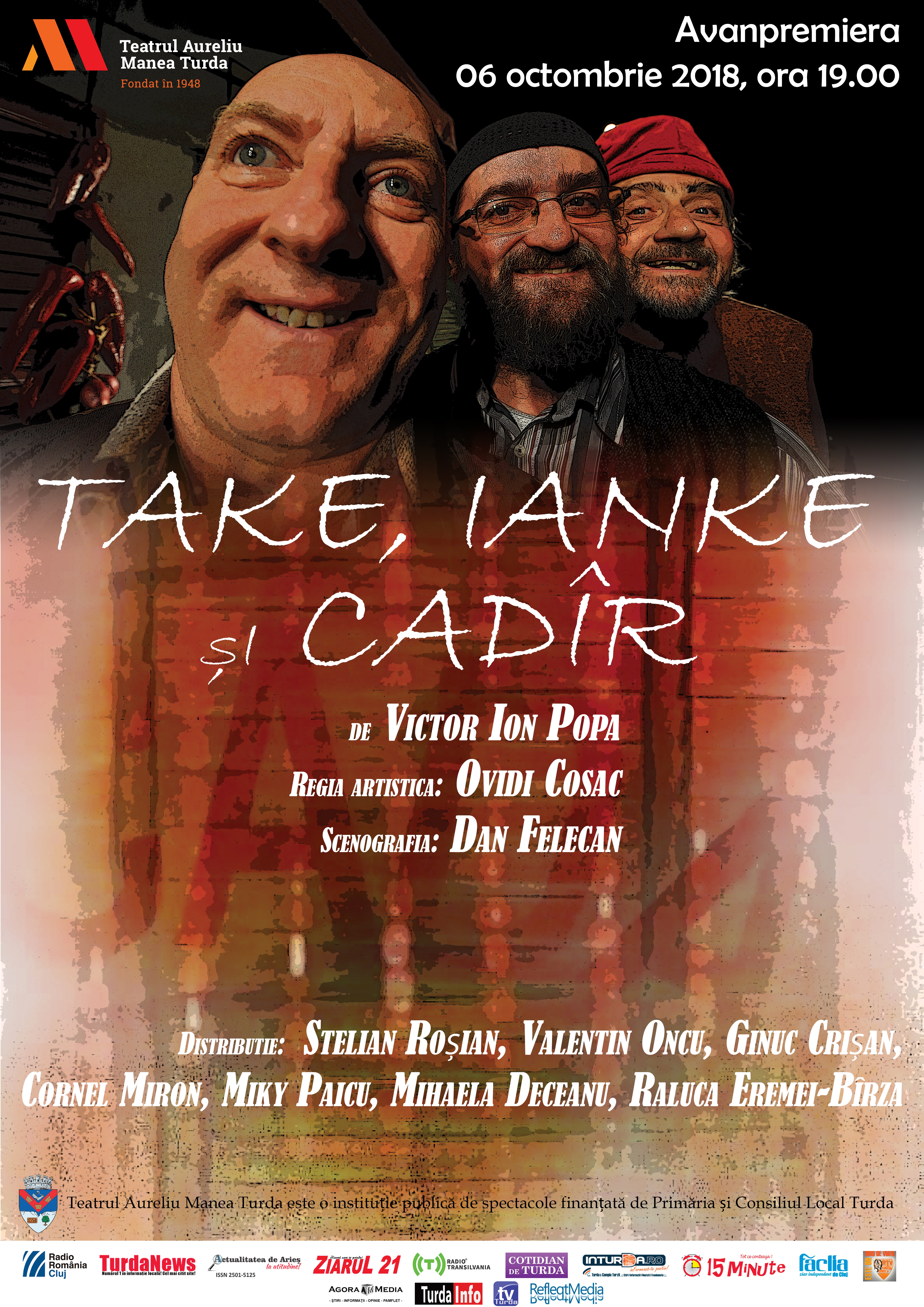 Bilete: Take, Ianke ?i Cadîr, 20 October 2018, 19.00, Turda